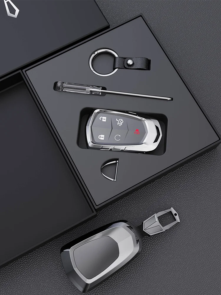 Zinc Alloy car Key case Key Cover,Fit for Cadillac ATS-L XTS XT5 CTS CT6 ATS 28T SRX Escalade 2015