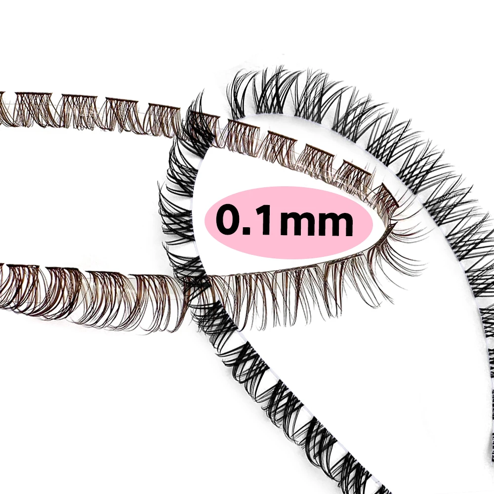 Customized D C curl Individual 3D Cluster Segments Lashes kit Diy Segmented Lash Extension Kit With Mascara Lash Cluster Glue