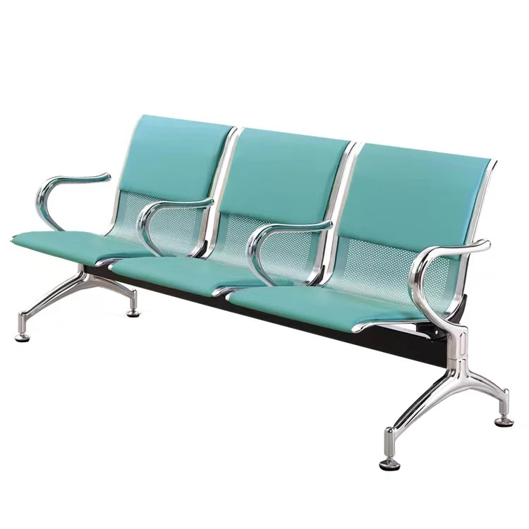 Factory Direct High Back Comfortable Healthcare Waiting Room Bench Chairs 3 Seater Price