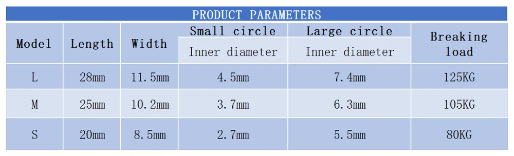 Ocean Jigging Fishing Hook Connector Solid Stainless Steel Three Holes Ring Fishing Accessories