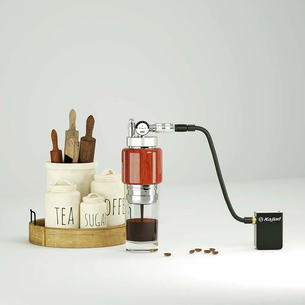 Quick Hot Espresso Machine with Air pump Portable Air compressor for High Pressure Extraction Espresso Maker