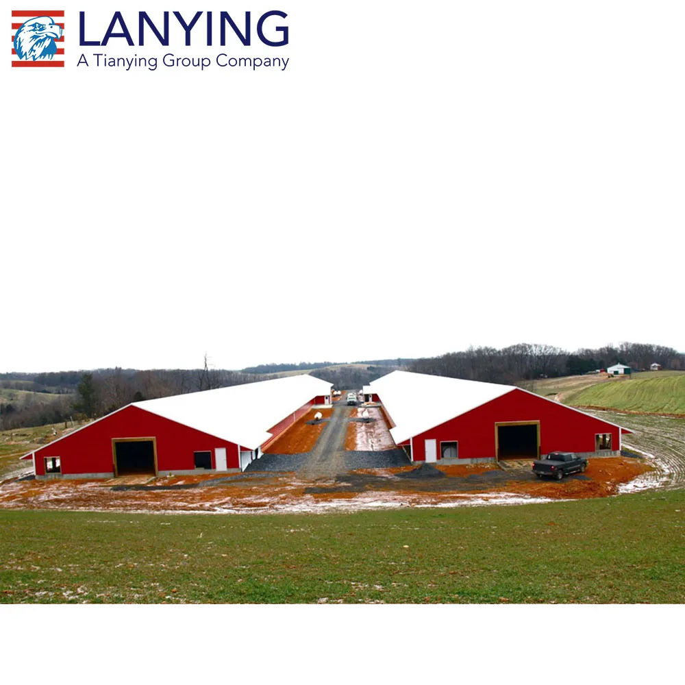 Птицефабричный дом изготовленный из стальной