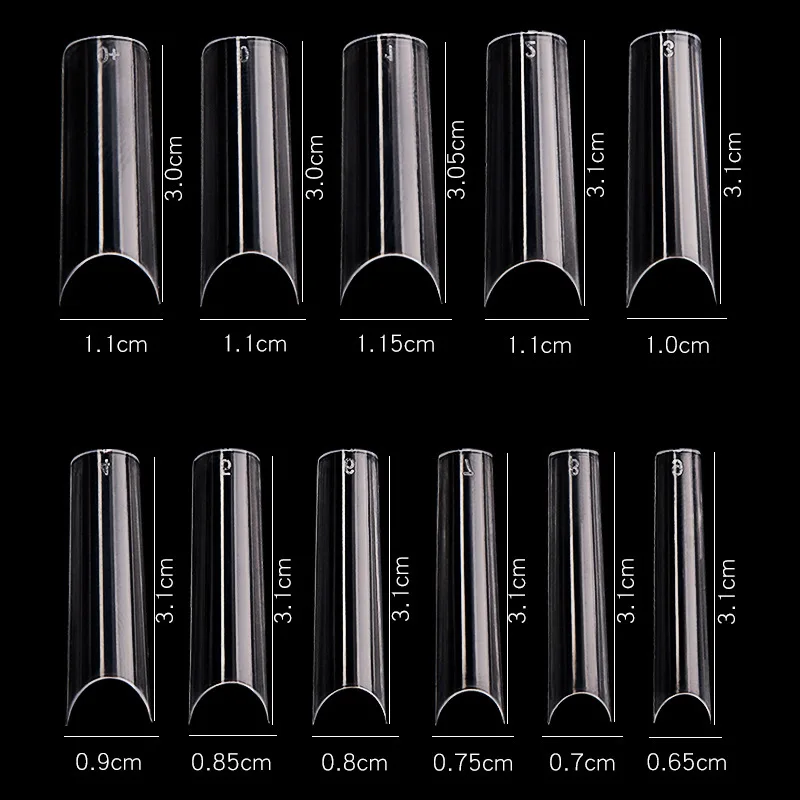 ABS Прозрачный фальшивый Маникюр 3xl XL XXL XXXL Короткие Длинные конические плоские не изогнутые квадратные Типсы