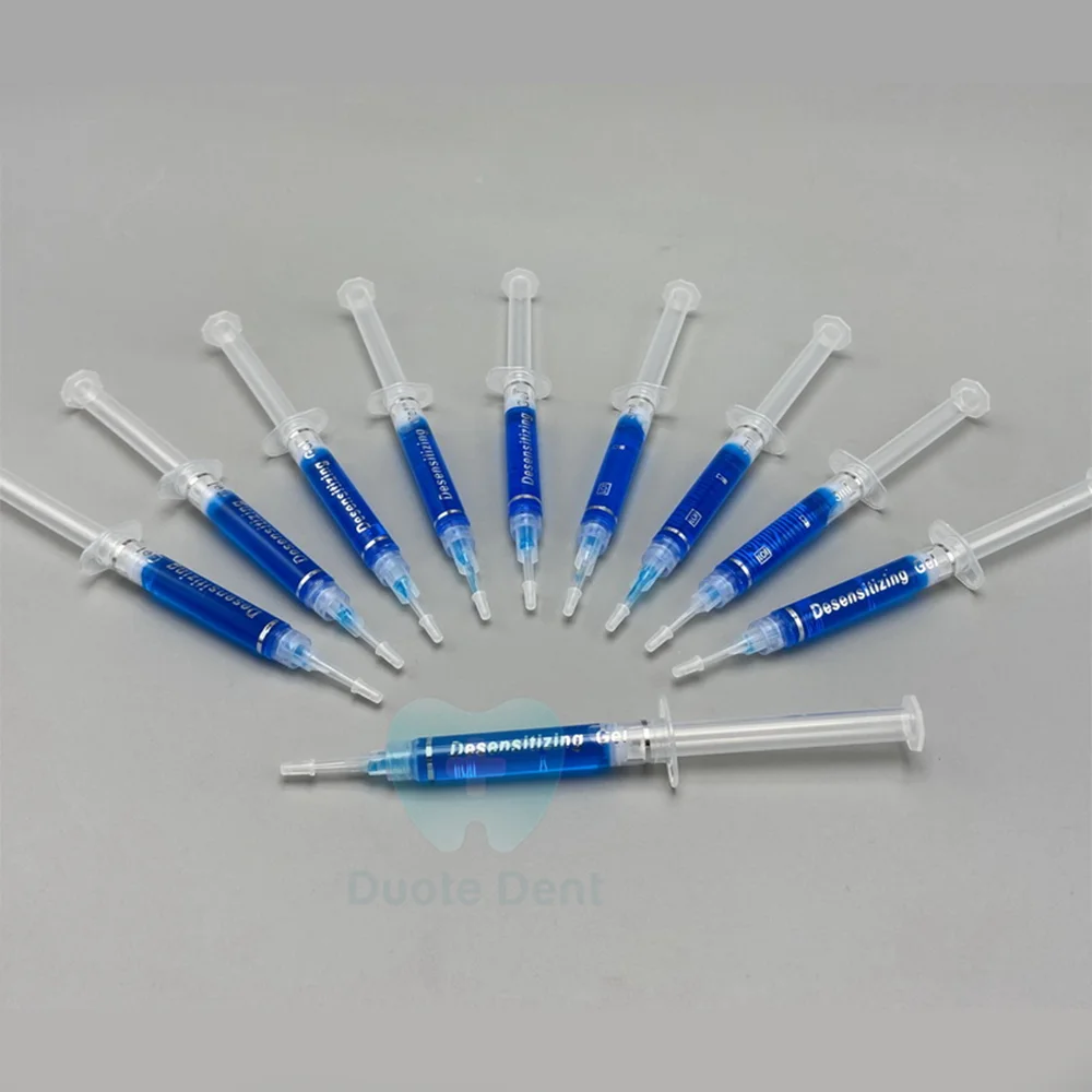 Professional 3ml Remineralization Syringe Gel Blue Teeth Whitening desensitizing gel