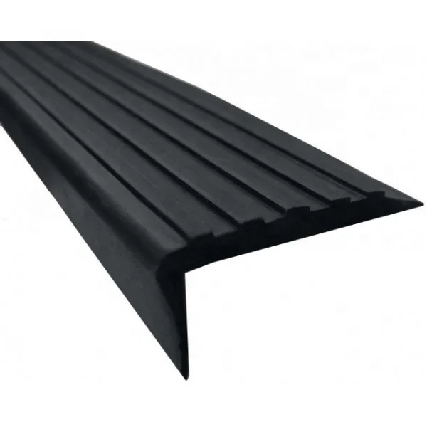  Крытый декоративные non-slip Анти-скольжения гибкий пластиковый ПВХ резиновый черный алюминий лестничные ступени