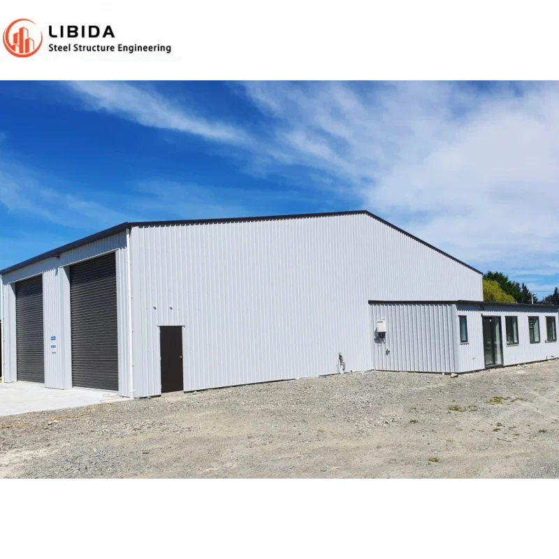 Metal light weight construction steel beam support prefabricated warehouse