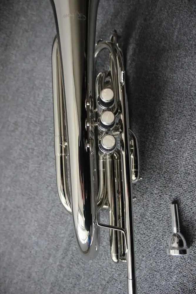 Weifang Rebon Nickel Silver Bb key Marching Trombone in Nice Sound