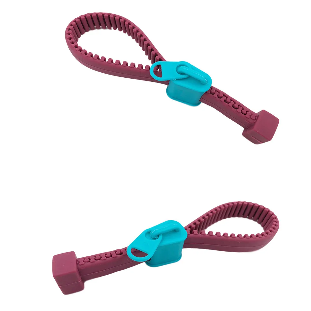 Kitchen Soft Opener Bottle Zipper Shape Portable Silicone Can Bottle Top Opener