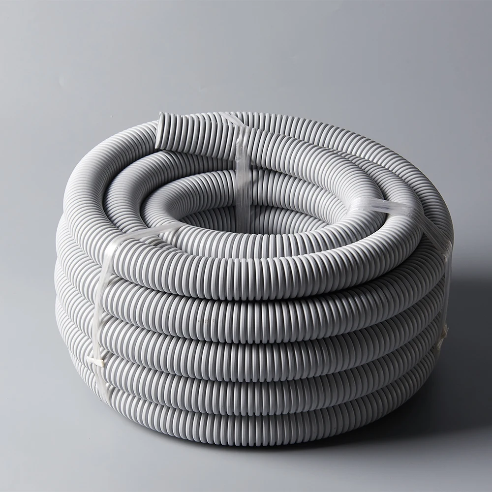 Hot selling AS/NZS 20mm flexible  grey pvc plastic corrugated conduit electric tube pipe