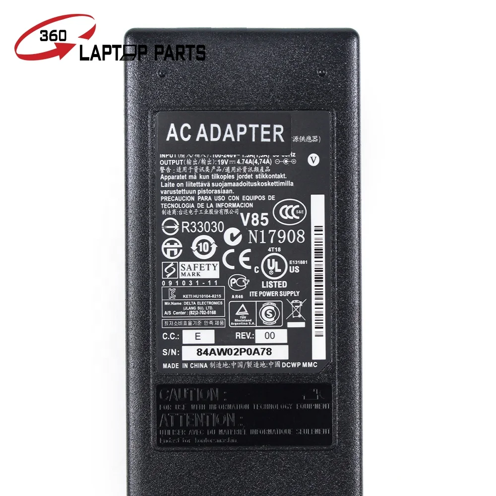 Новый оригинальный адаптер переменного тока для ноутбука Acer 19 в А с черным зарядным