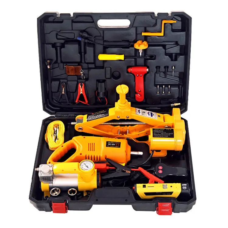 New Design 12 Volt Electric Car Jack Electric Jack Set Electric Jack With Tire Inflator Pump