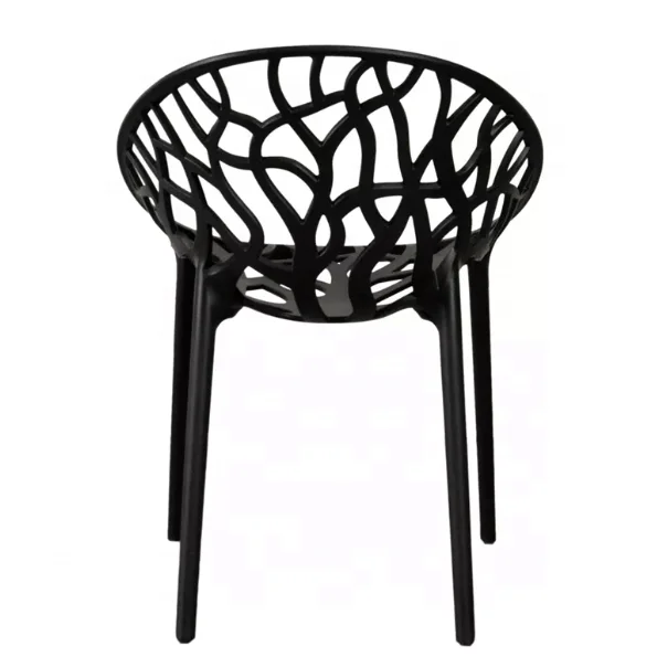 Factory Direct Commercial Grade Glossy White Plastic Single Side Chair