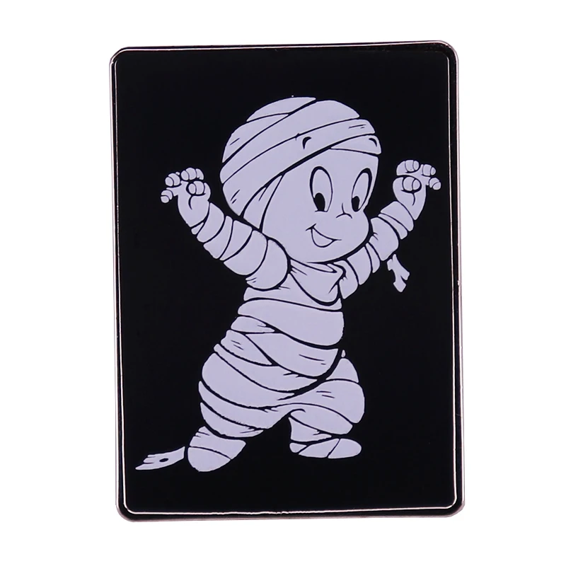 Cartoon Casper The Friendly Ghost Capers Pin Brooch Funny Novelty Badge