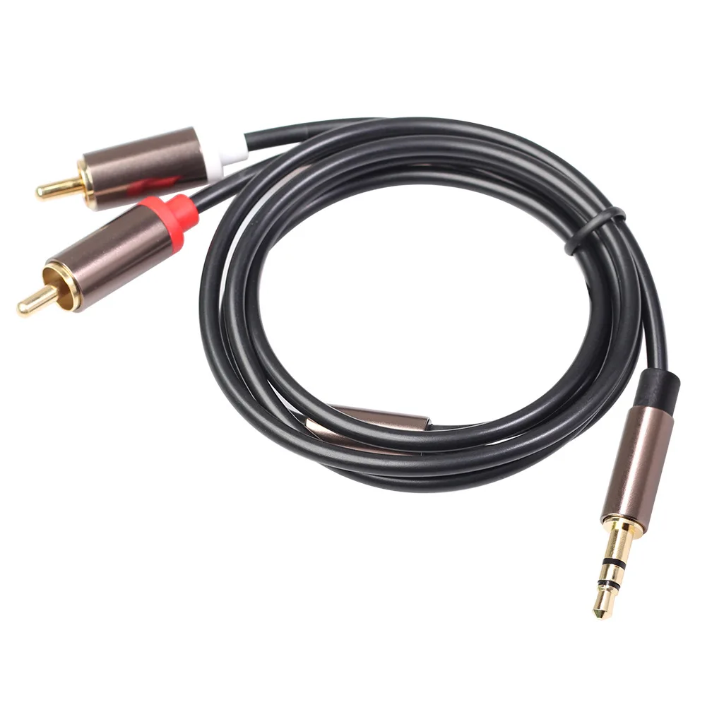 3.5mm to 2rca male audio cable Stereo RCA Cable HiFi Audio Cable AUX RCA Jack Y Splitter