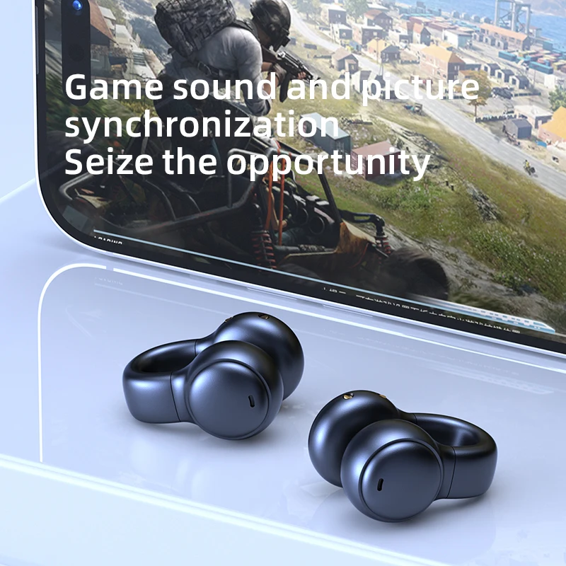 2023 New Arrivals Bluetooth Wireless Clip on Earphone Sport Ear Hook Headset in-ear headphones