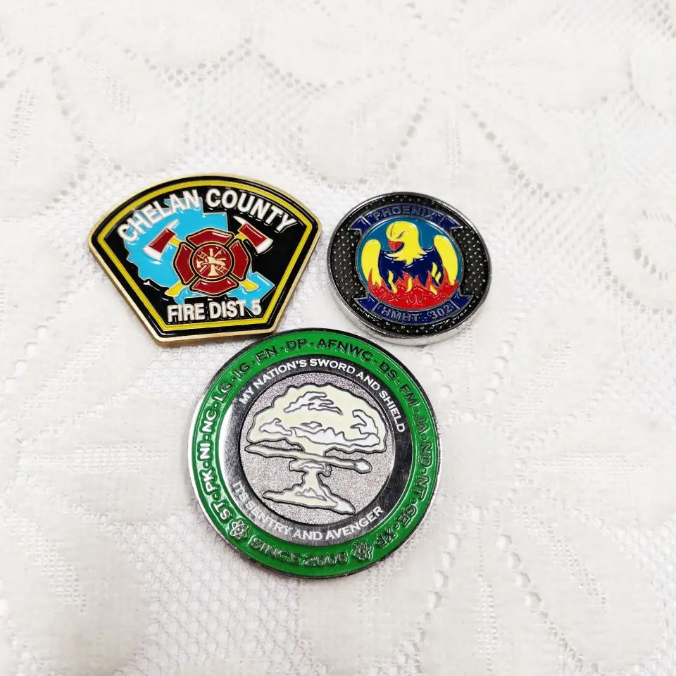 Pinsback Factory Custom Spider-Man challenge Coins Embossed Logo dog Blanks Stainless Steel Engraving Silver Coins Collectibles