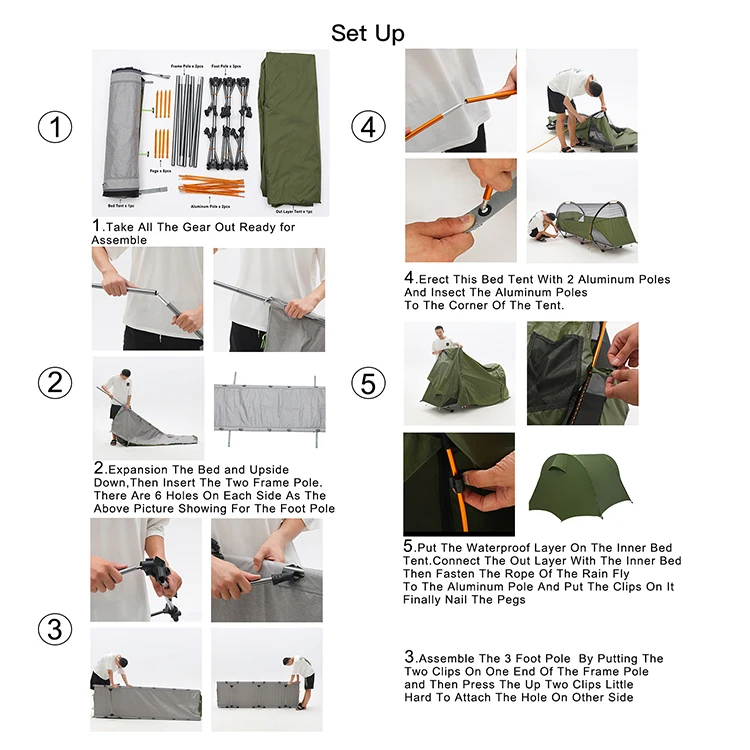 Fold Up Dark Tent, Best Selling Custom Traveling Backpacking Camping Tents For 1 People/