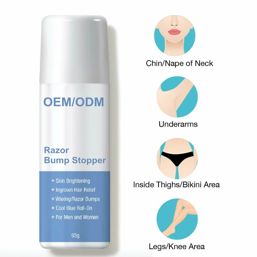 OEM After Shave Razor Bump Stopper, Waxing Skin Care Solution for Soothes Skin Prevents Ingrown Hairs with Dark Spots Removal
