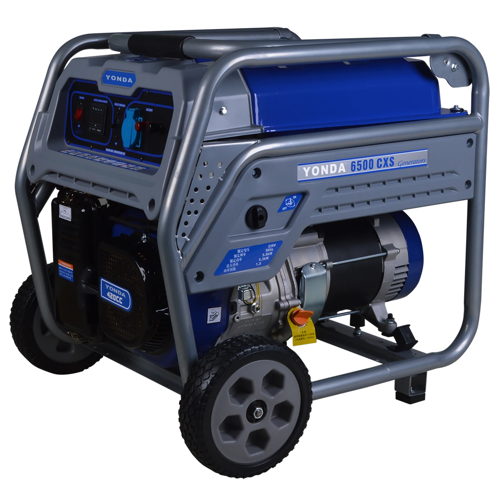 YONDA 6500C 6kW 8kW 10kW 220V 240V 400V AC Gasoline Generator Set series for standby power