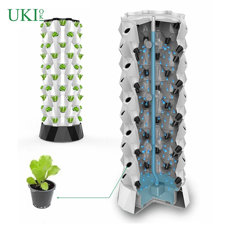 48/64/80 plant pots vertical farming  vertical  growing  garden hydroponic aeroponic towers system
