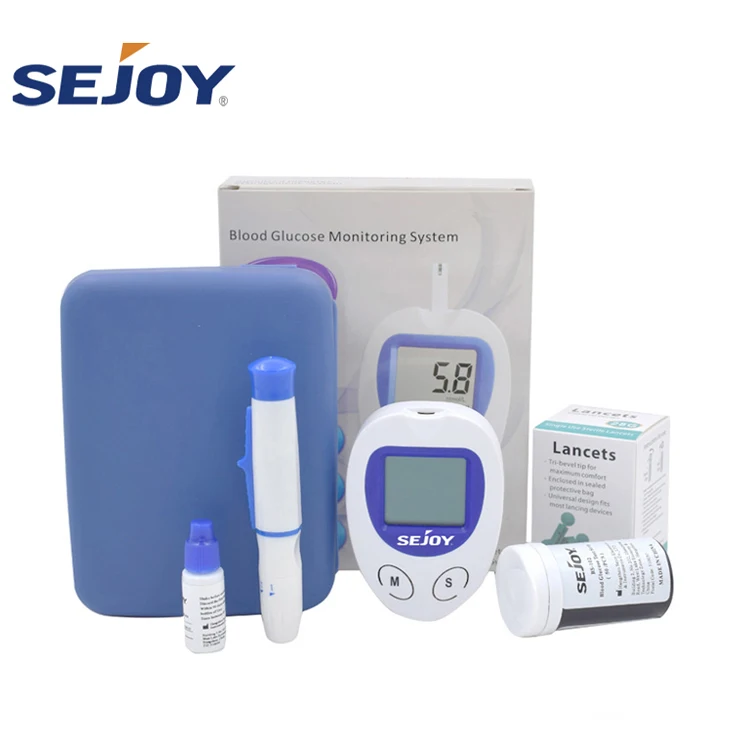 Оборудование для контроля уровня сахара в крови, набор для тестирования уровня сахара в крови с устройством и полосками