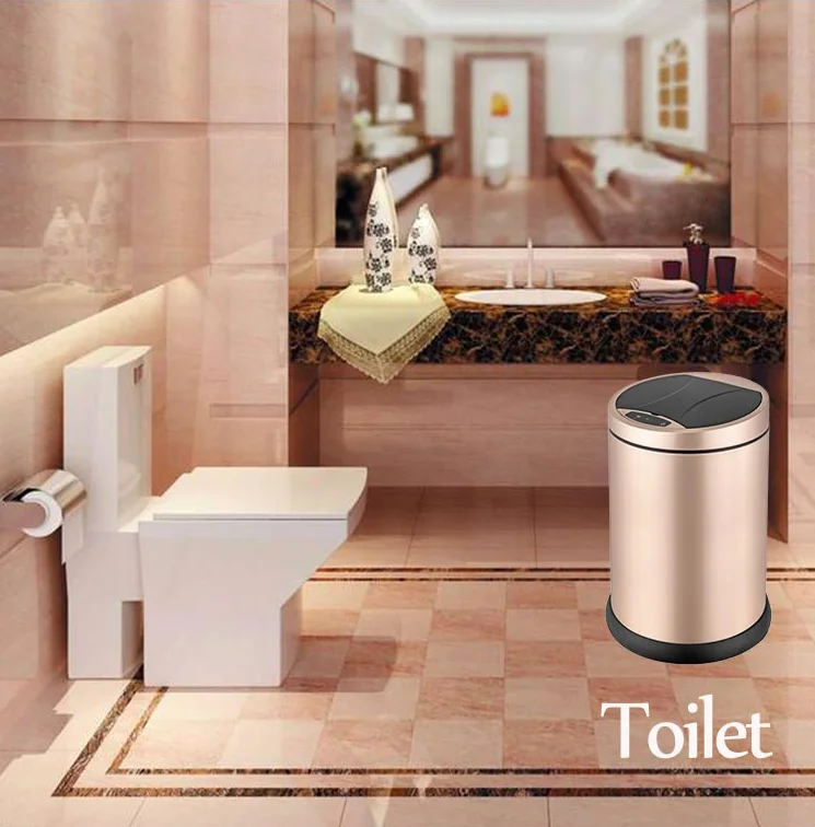 New Launch Discounts Home Use Automatic Sensor Trash Can Stainless Steel Smart Trash Can