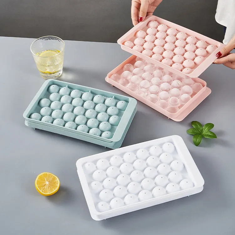 Food Grade Silicone Boll Hockey Mold Frozen Whiskey Ball Popsicle Ice Cube Tray Box Lollipop Making Gifts Kitchen Accessories