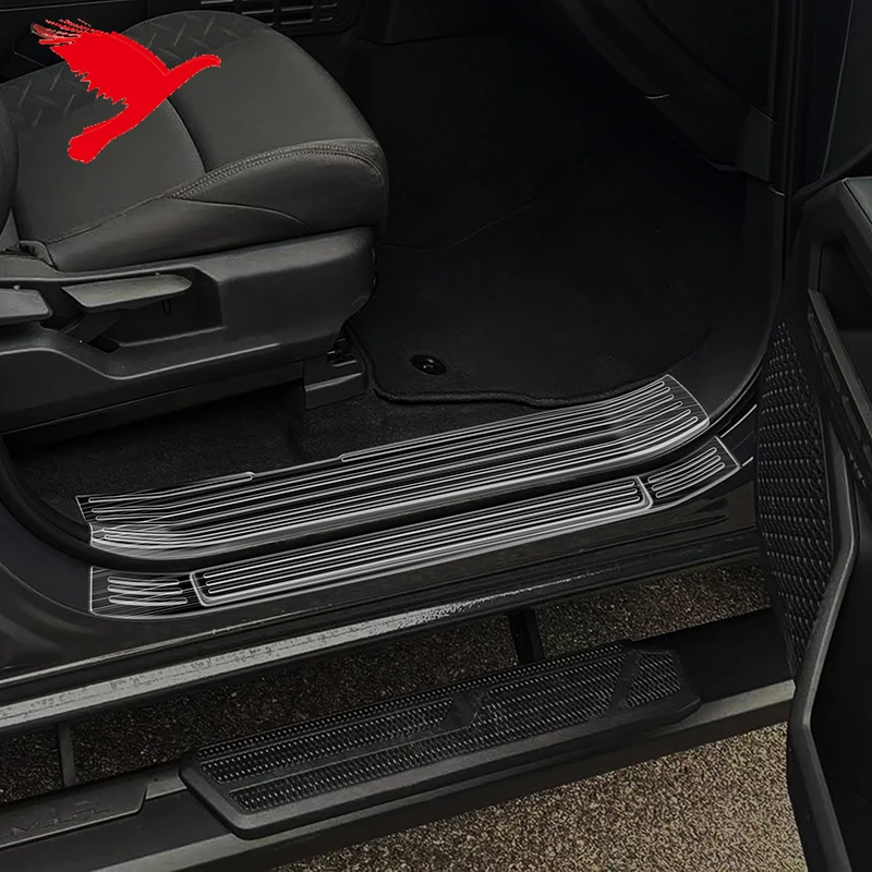 Side Door Sill Scuff Plate Threshold Entry Guard Covers For Toyota Tacoma 2024