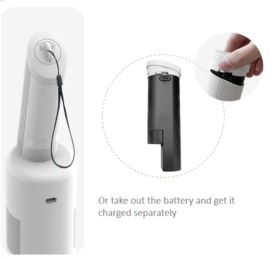 Cordless Handheld Stick Vacuum Cleaner Portable Cleaning Mop Cleaner Car Charger Bag Motor PSE Mold Power Battery Time Living