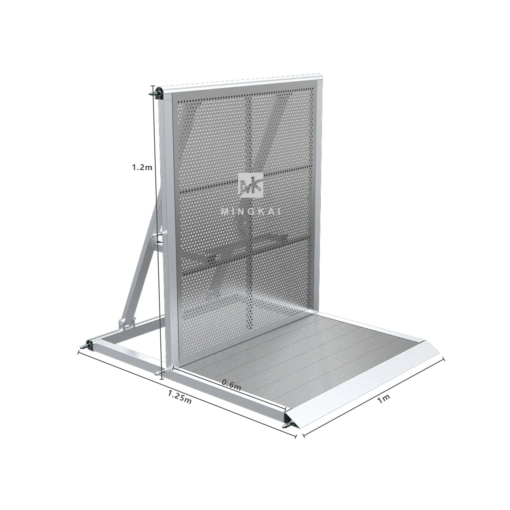 Event crowd control barrier aluminum block out type safety barrier fence