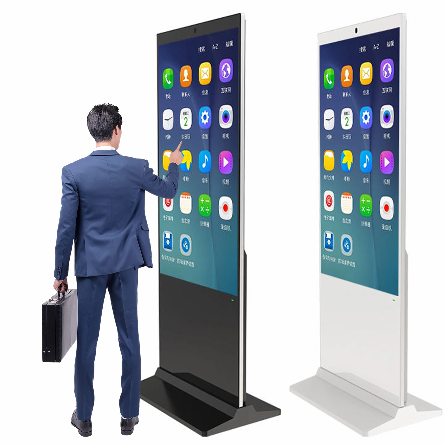 Custom 43 Inch Touch Led Ultra Thin Android Network Gps Advertising Player Stands Display Lcd Digital Signage