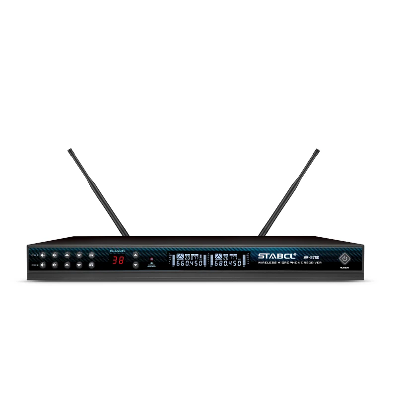 Беспроводной караоке-микрофон UHF с двумя