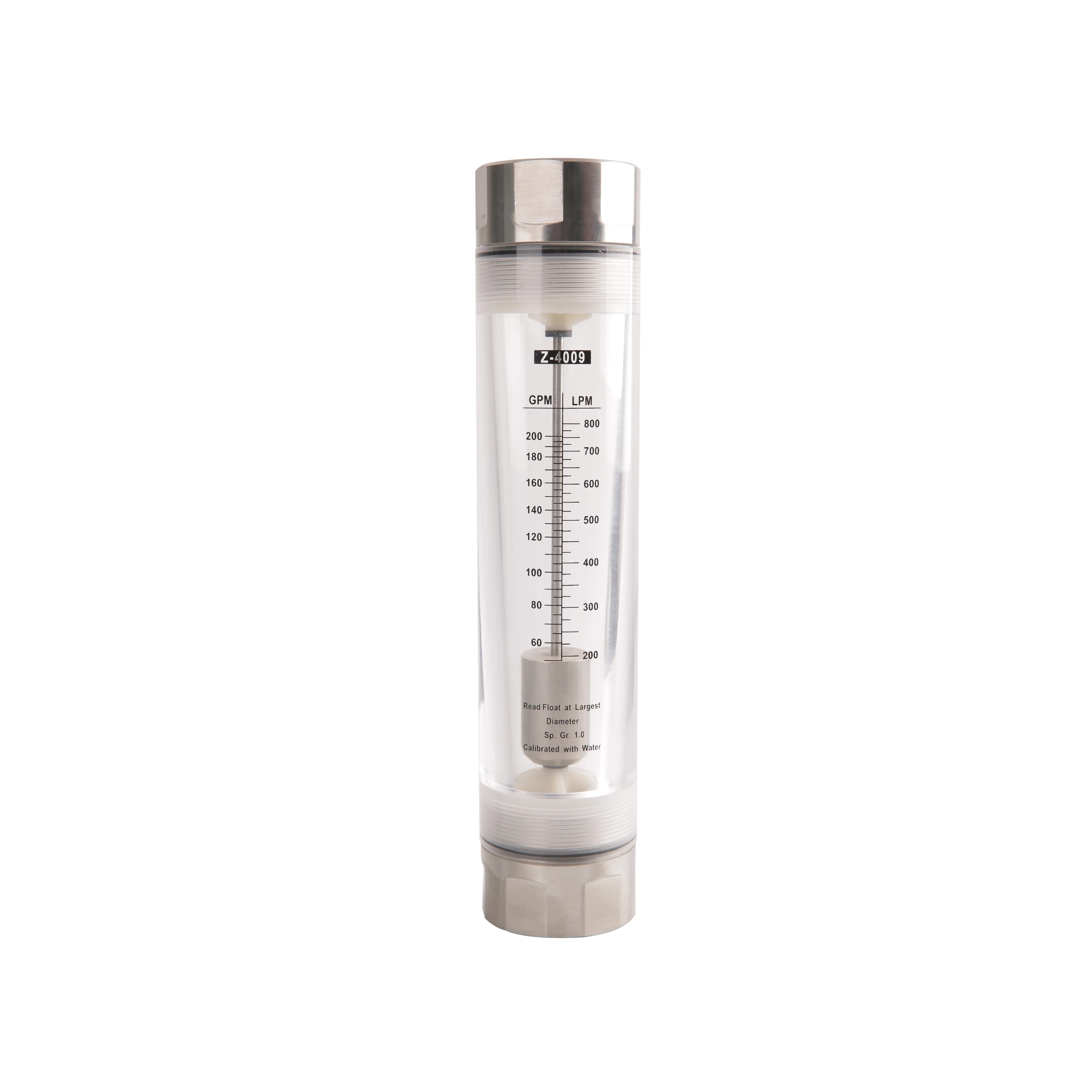 Best Stainless steel 304ss 316ss float thread connection acrylic flowmeter rotameter high temperature corrosion resistance for l