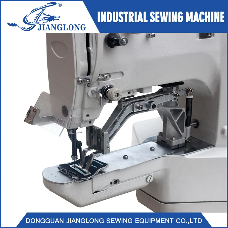 JL-430D maquina de coser industrial  jiang long heavy duty tacking pattern dog collar electronic bartak sewing machine