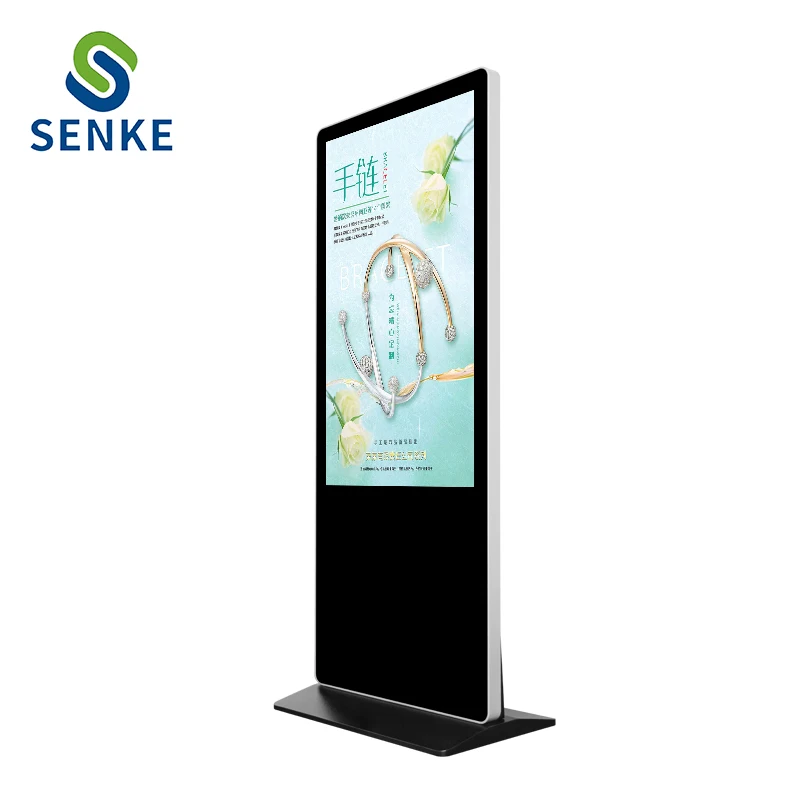Factory Price  16:9  LCD Standing Bus Stop Outdoor Advertising Monitor Totem Kiosk 50/60/49 Inch IP65 High Brightness