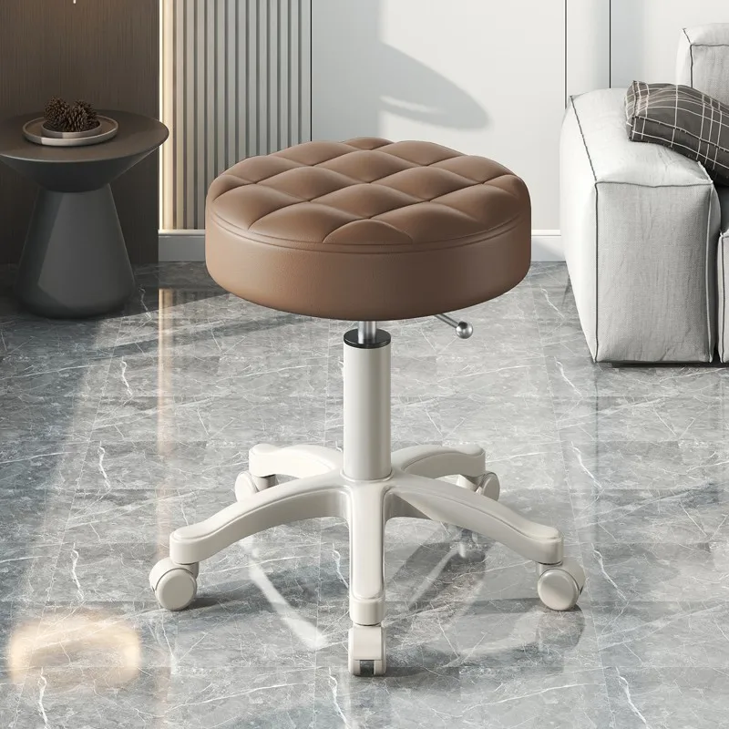 Beauty Salon Equipment Hairdressing Funiture Adjustable Hydraulic Barber Rolling Stool Beauty Chair For Hair Cut