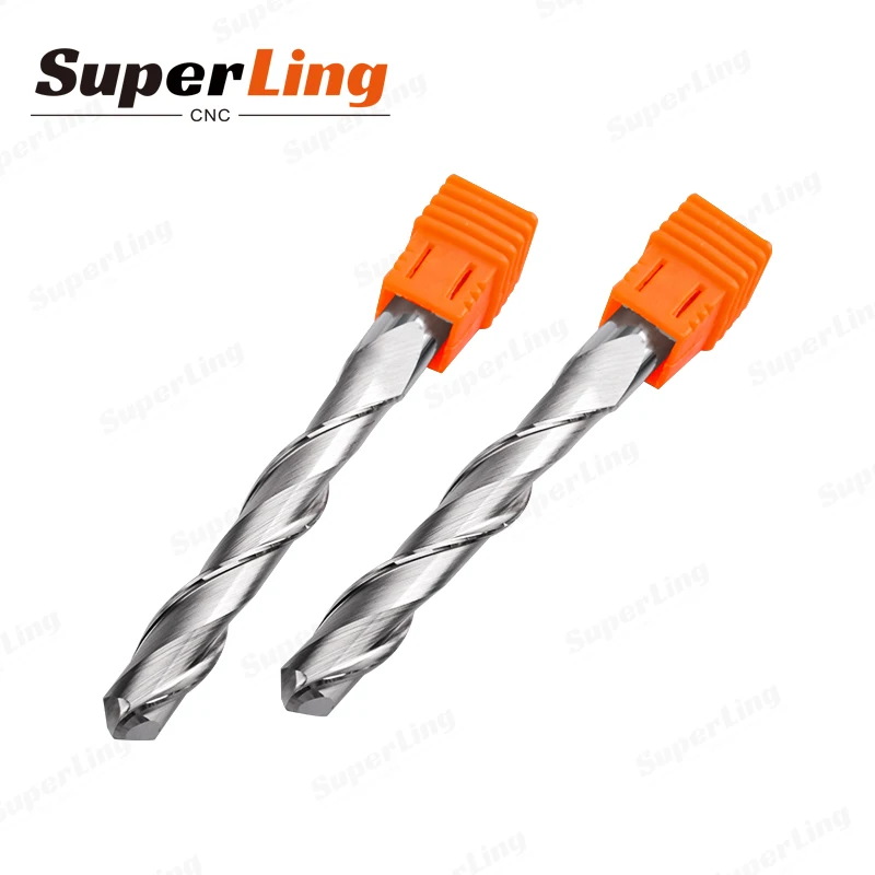 Super Ling Custom Solid Carbide CNC Wood Carving Bits 2 Flute Spiral 6mm CNC Router Bit 1/4 Ball Nose End Mill For Acrylic Wood
