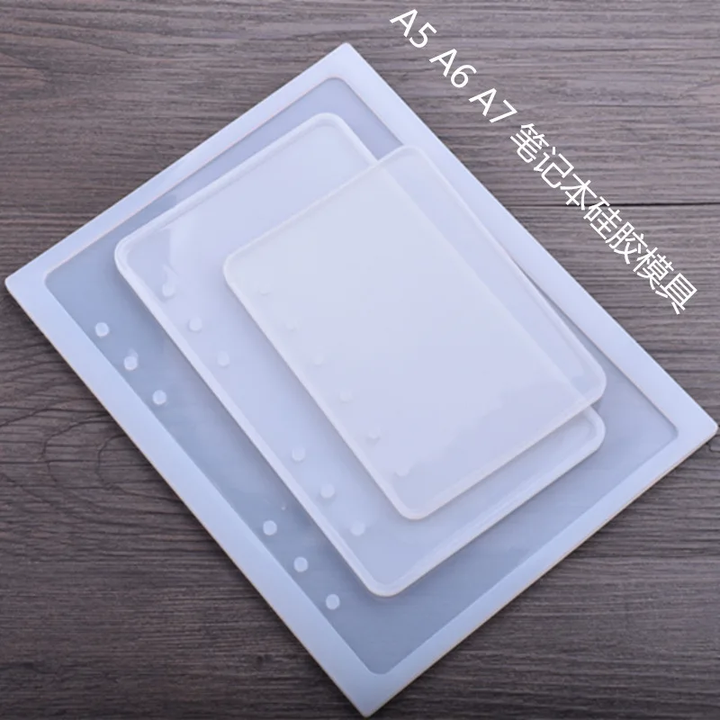 M0011 Silicone Notebook Mold A5 A6 A7 Crystal Mirror Mold for Resin DIY Jewelry Making