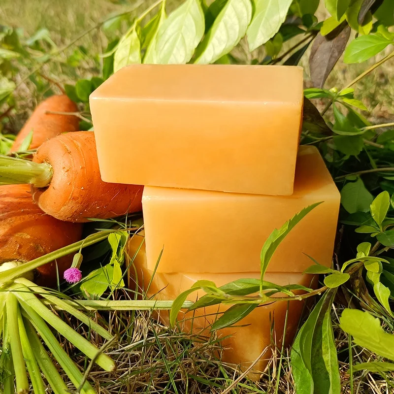Natural Handmade Sabun Antioxidant And Acne Treatment Nutritious Carrot & Honey Complexion Soap Bars