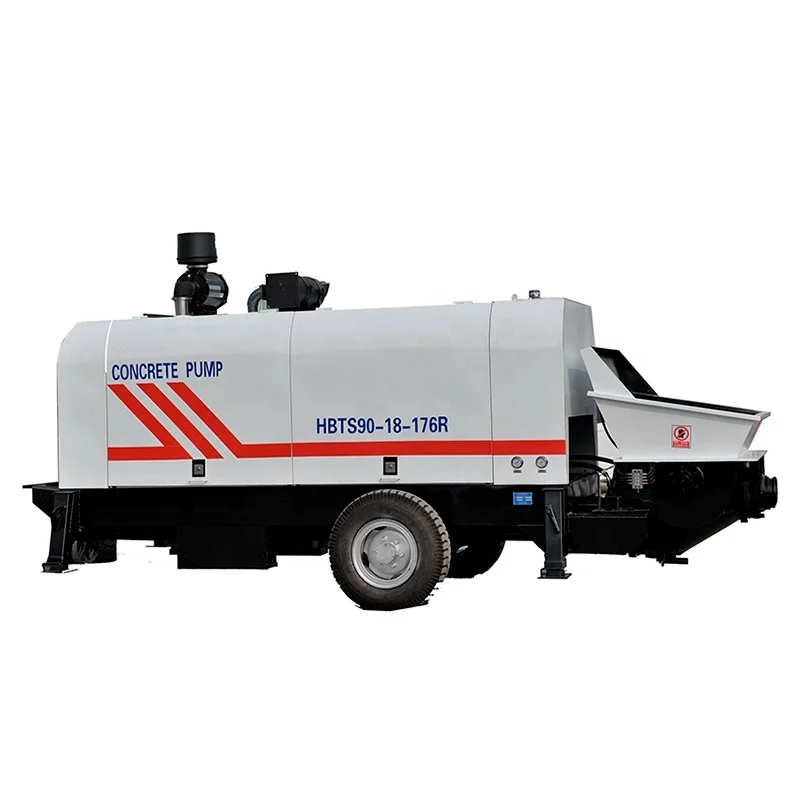 Electric And Diesel Motor Concrete Pump Hengyuan HBTS40-80 M3/H Concrete Pump Machine