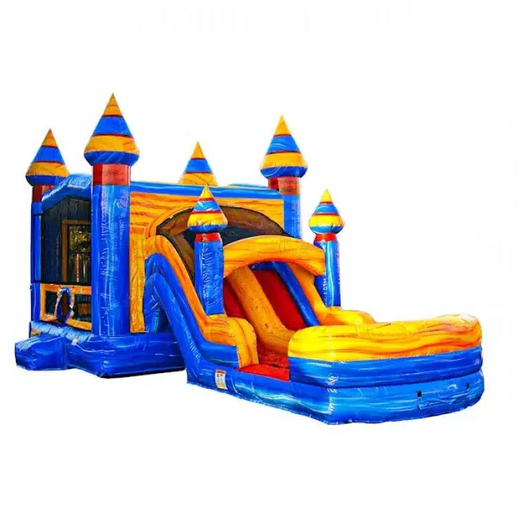 Giant Wet Dry School Bus Toddler Mini Inflatable Bounce House For Party