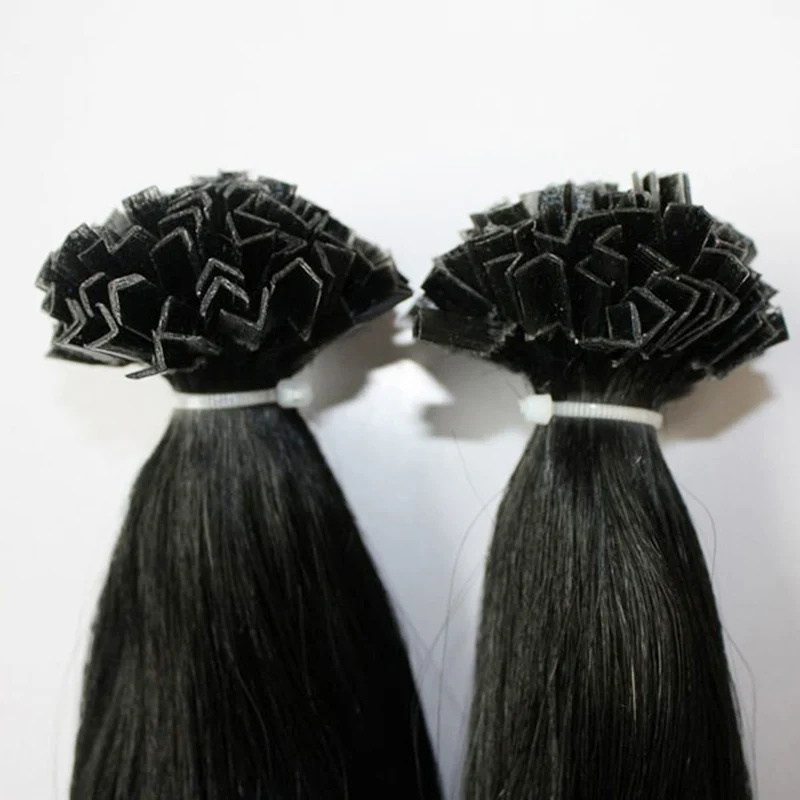 1g strand 25g/pack  200g/lot Best Selling Russian hair russian hair extensions peruvian virgin remy V tip hair extens