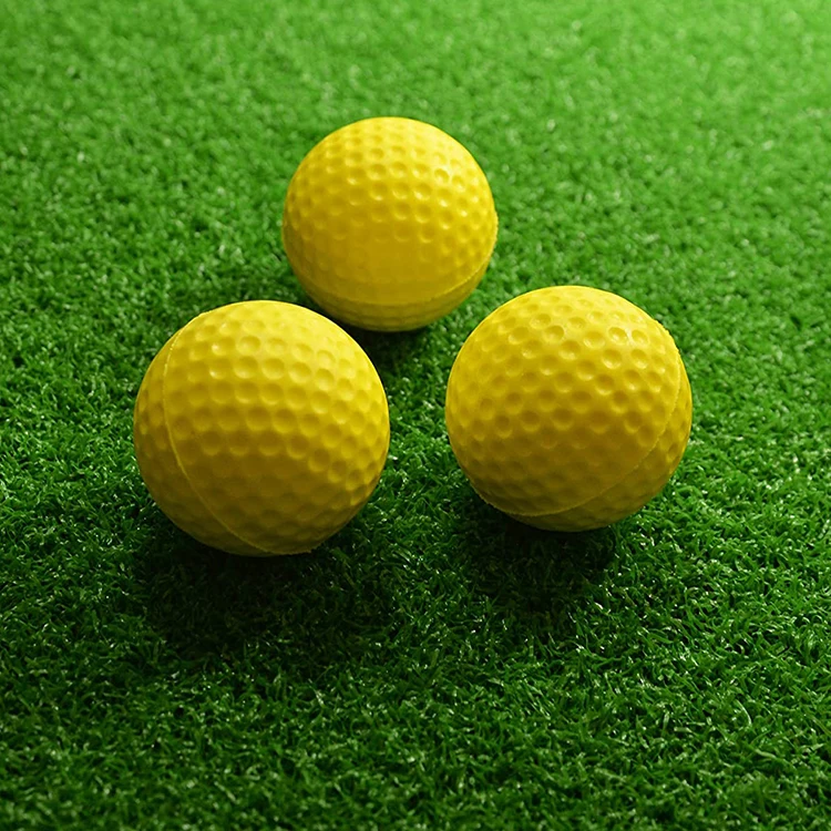 Wholesale Bulk Soft Yellow OEM Foam Practice Golf Balls
