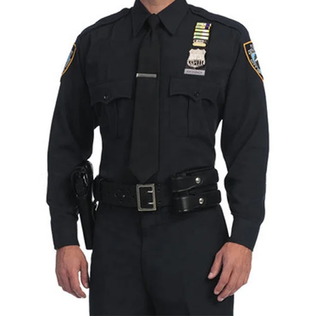 
wholesale cheap american police black shirt uniform uniforms 