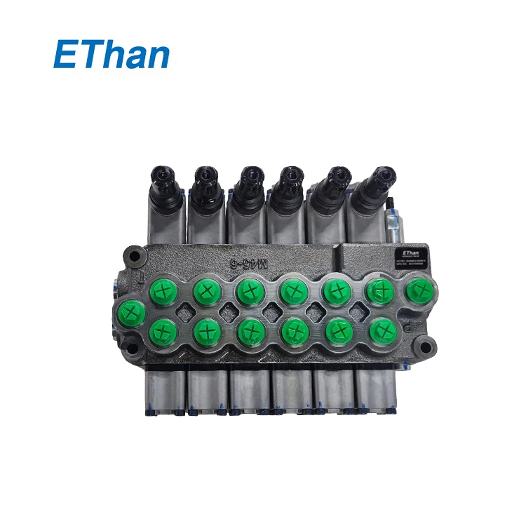 Hot Sales UV M45 6 Solenoid Valve 12V Hydraulic Joystick Directional Control Valve For Yuken Rexroth Excavators