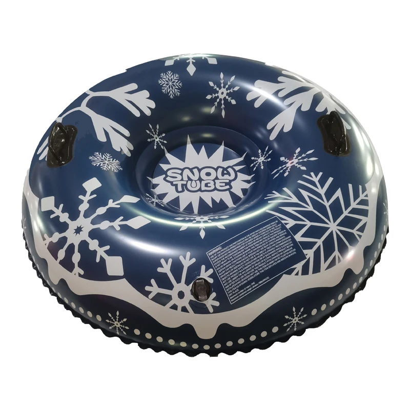 Wholesales Custom Snow Tubes Heaavy Duty Winter  Inflatable Collapsible Rubber PVC Tubing  Snow Sled For Children and Adults