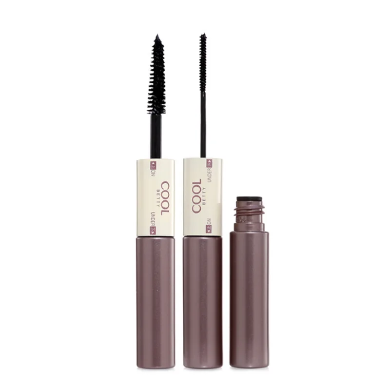 2 IN 1 4D Silk Fiber Lash Mascara Black Quick Dry Mascara Waterproof Volume Double Lengthening Curling Eye Mascara de cilios