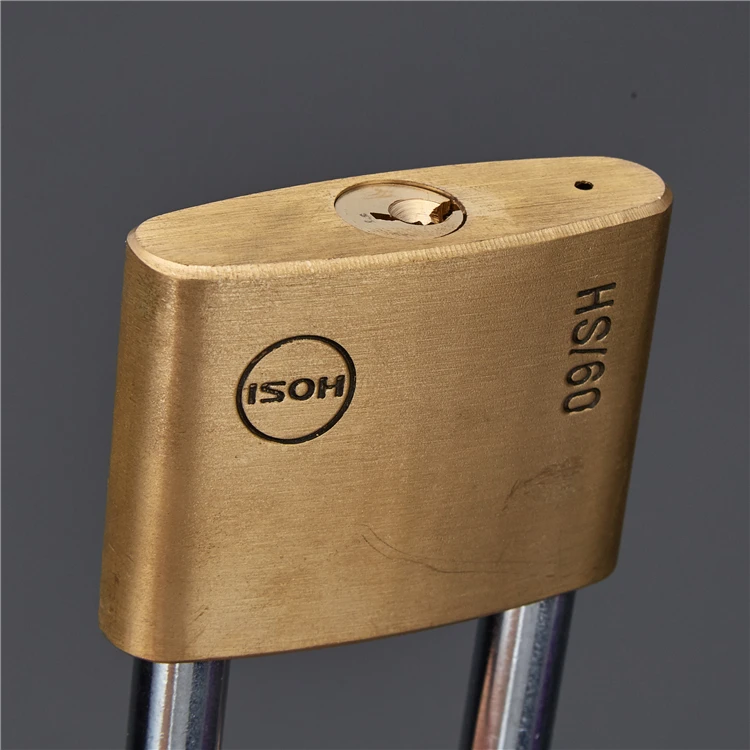 
Custom 60mm Copper Shackle Safety Lockout Padlock with Master Key 