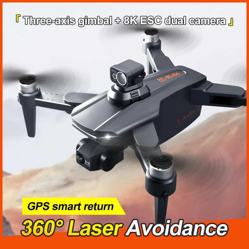 2024 RG106 pro Drones 8k Profesional GPS 3 km Quadcopter Camera Drone 3 Axis Brushless 5G WiFi Fpv RC Drones Toys Dron RG106 Pro
