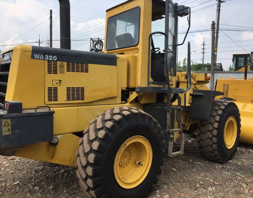Fuel-efficient Komatsu Machine WA320 Wheel Loader for sale , Used Komatsu Loader at low working hours